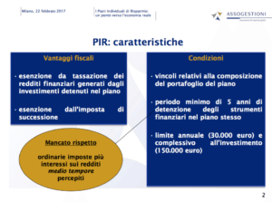 Caratteristiche del PIR