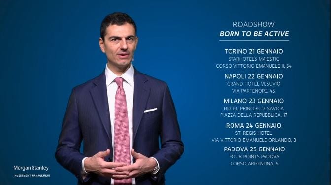 financialounge.com Born to be active: al via il roadshow di Morgan Stanley IM