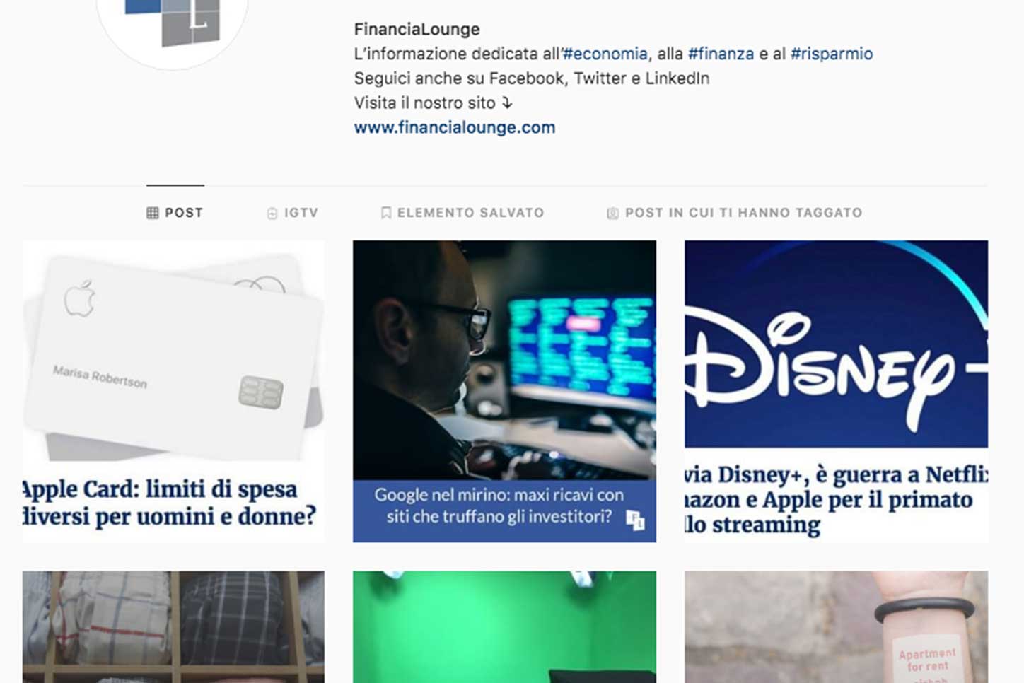 financialounge -  Instagram social network