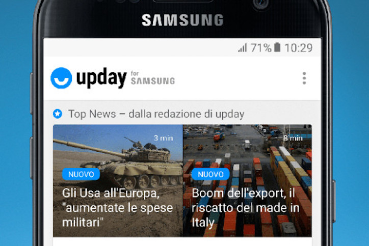 financialounge -  app Giorgio Baglio notizie samsung Upday