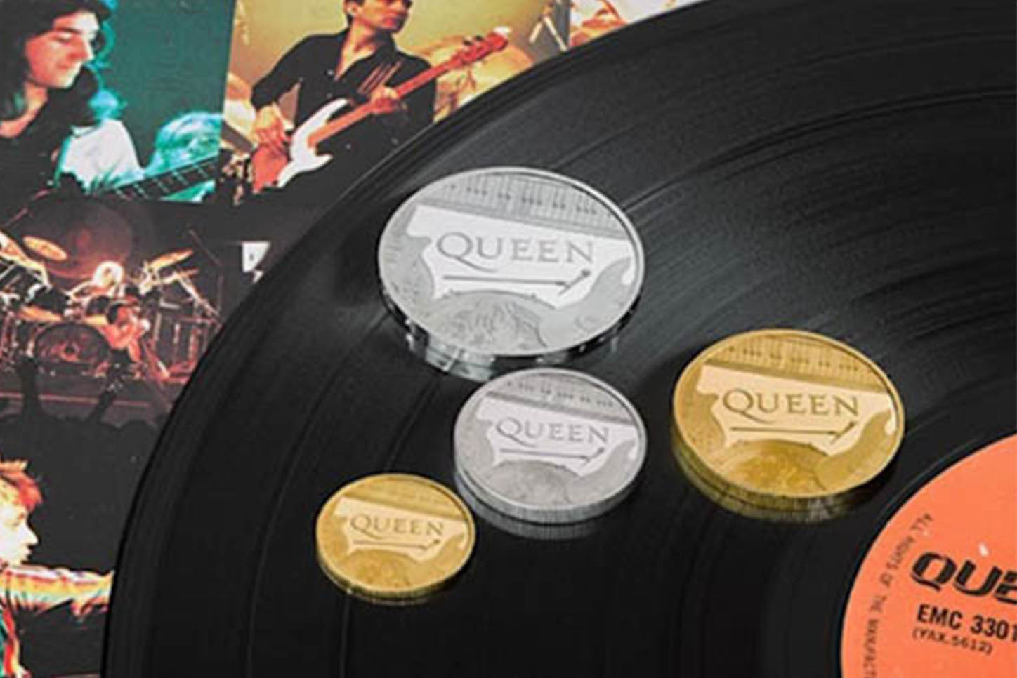 financialounge -  Brian May Freddie Mercury moneta commemorativa Queen Royal Mint