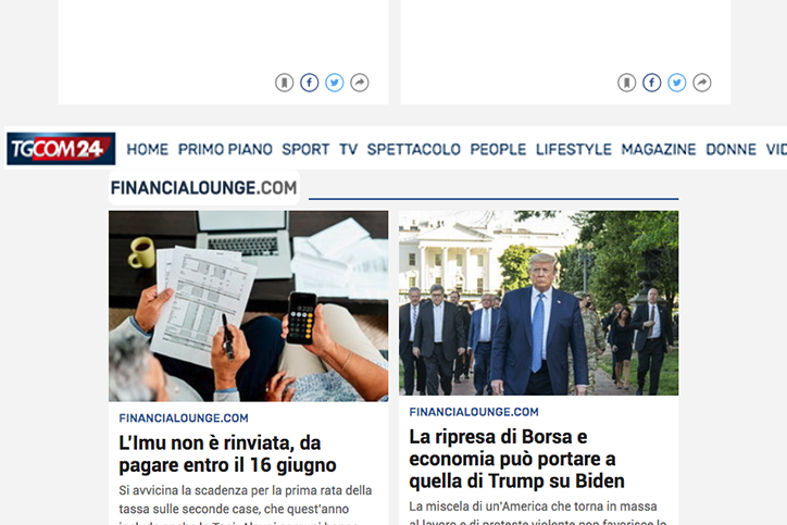 financialounge -  daily news editoria TgCom24