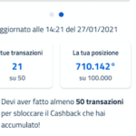 Cashback, ecco quante transazioni servono per l’extra bonus da 1.500 euro
