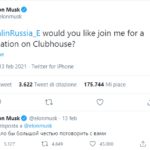 Elon Musk invita Putin su Clubhouse