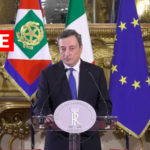 Diretta video dal Quirinale, le prime parole di Mario Draghi