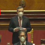 Draghi al Senato per la fiducia