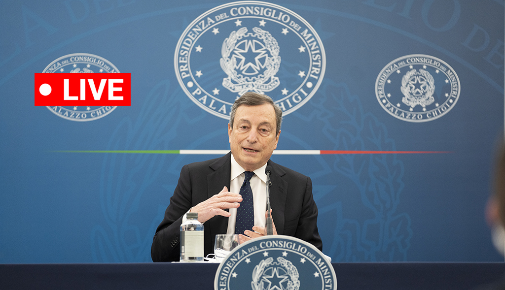 LIVE – Il premier Mario Draghi in diretta