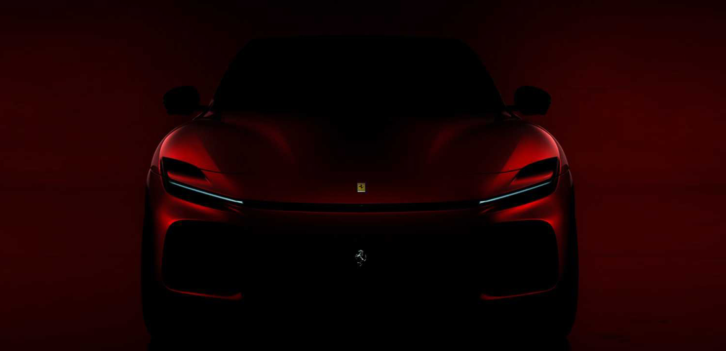 Prima foto ufficiale del Suv Ferrari