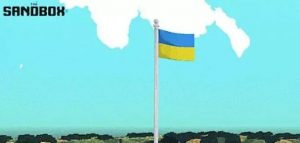 financialounge -  bandiera ucraina Metaverso smart The Sandbox