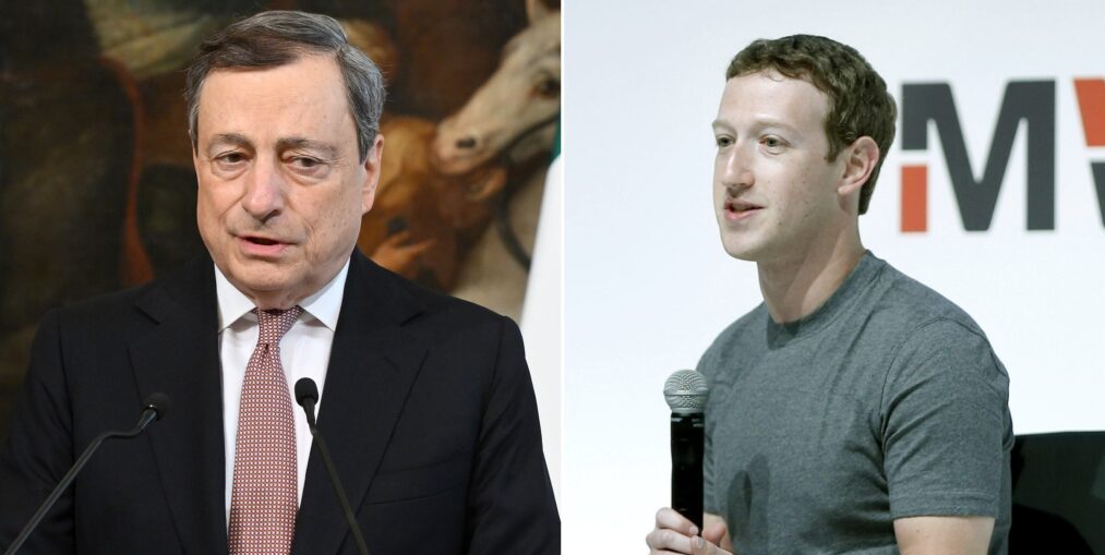 Zuckerberg incontra Draghi a Palazzo Chigi: “Discusso di potenzialità del Metaverso”