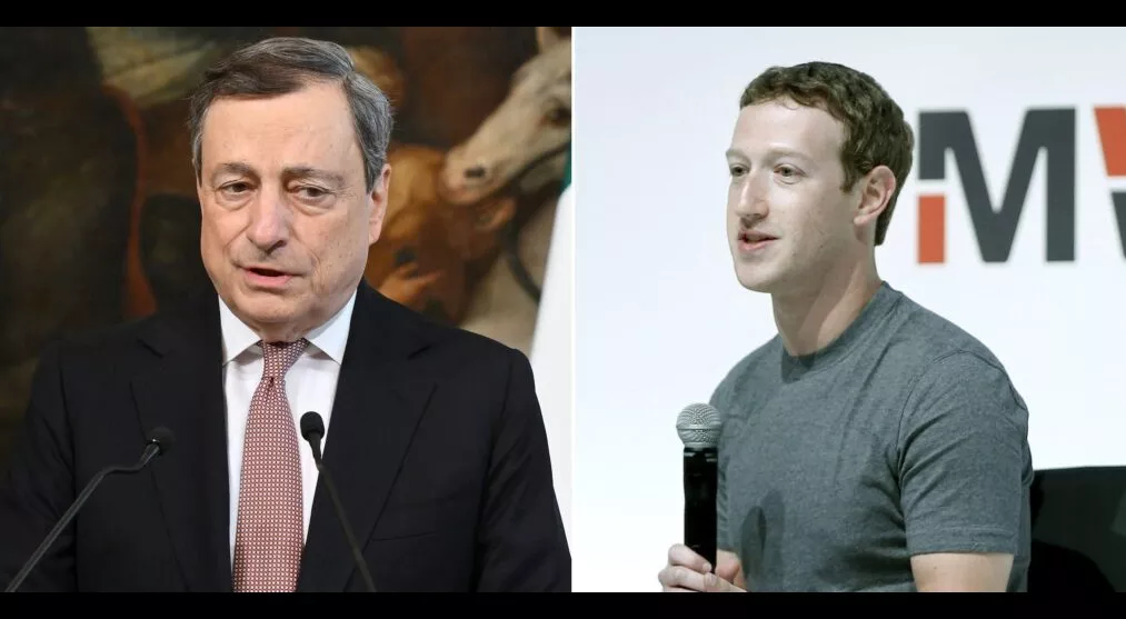 financialounge -  Mario Draghi Mark Zuckerberg Metaverso smart