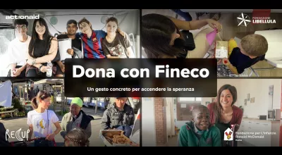 financialounge -  actionaid Fineco Fondazione Libellula Recup Ronald McDonald solidarietà