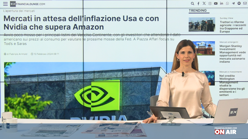 financialounge.com Borse Ue deboli in attesa dell'inflazione Usa, Saras, Tod's e Stellantis in focus - Edizione del 13 febbraio