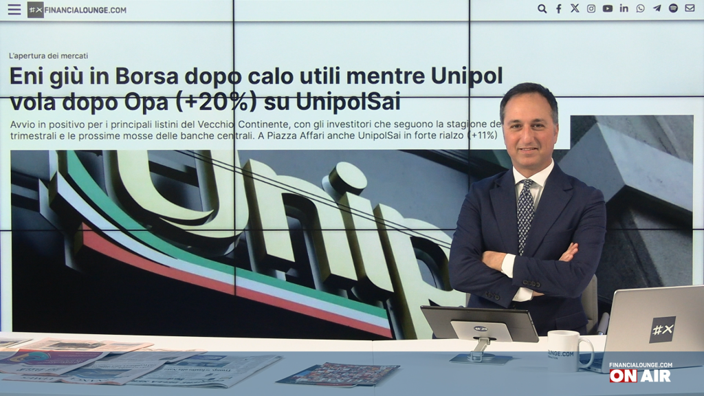 financialounge.com Unipol vola a Piazza Affari per l'Opa su UnipolSai, giù Eni dopo i conti - Edizione del 16 febbraio