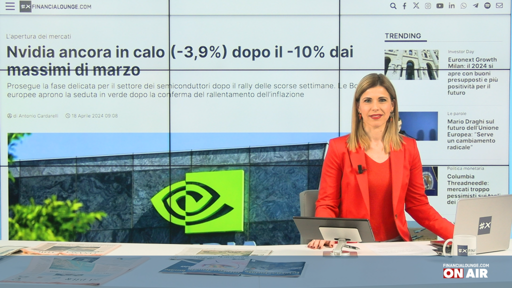 financialounge.com Prese di profitto su Nvida e i chip, Mediaset, Nexi e Cucinelli volatili a Piazza Affari - Edizione del 18 aprile