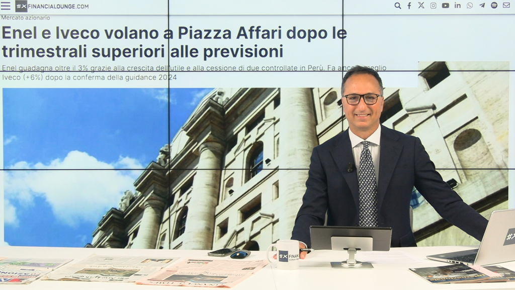 financialounge.com A Piazza Affari spiccano Enel, Iveco e Mediobanca dopo le trimestrali - Edizione del 10 maggio