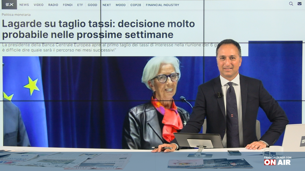 financialounge.com Lagarde apre al taglio di giugno, Stellantis paga il calo di immatricolazioni - Edizione del 22 maggio