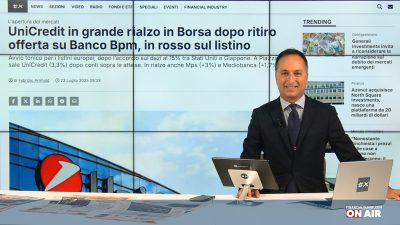 financialounge.com UniCredit corre dopo il ritiro dell'ops su Bpm e dopo i conti, sui dazi accordo tra Usa e Giappone - Edizione del 23 luglio