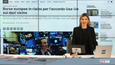 financialounge.com Bene le Borse europee in attesa dell'accordo Ue-Usa, giù St e Moncler, occhio alle stime Bce - Edizione del 24 luglio