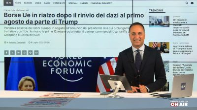 financialounge.com Borse incerte dopo i nuovi dazi di Trump, sale Campari, venerdì Mediobanca riunisce il cda per l'ops di Mps - Edizione dell'8 luglio