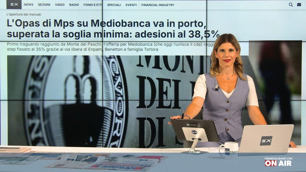 financialounge.com Bene le Borse europee, giù Mps e Mediobanca nel giorno del cda di Piazzetta Cuccia, Pirelli fuori dal Ftse Mib - Edizione del 4 settembre