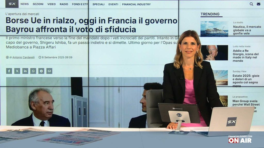 financialounge.com Borse europee riprendono la via dei rialzi in scia alla buona chiusura di Tokyo, il Nikkei vicino ai massimi storici - Edizione dell'8 settembre