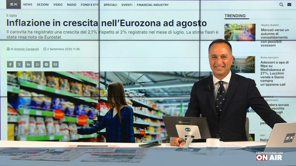 financialounge.com Sale l'inflazione Ue, Mps rilancia l'ops su Mediobanca, nuovo record dell'oro - Edizione del 2 settembre