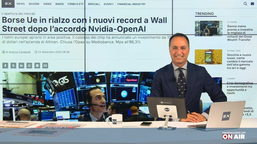 financialounge.com Nuovi record a Wall Street, l'oro corre ancora, Mediobanca crolla dopo l'opas - Edizione del 23 settembre