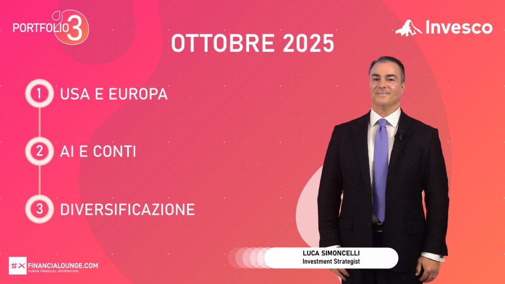 financialounge.com Mercati e portafoglio a ottobre 2025 con Luca Simoncelli di Invesco