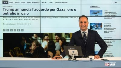 financialounge.com Accordo su Gaza, Borse deboli, partnership tra Generali e Alleanza assicurazioni, svelata la Ferrari elettrica - Edizione del 9 ottobre