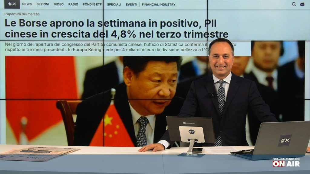 financialounge.com Borse europee in rialzo, a Milano bene i bancari. Rallenta la Cina, vola Kering che cede il beauty a L'Oreal - Edizione del 20 ottobre