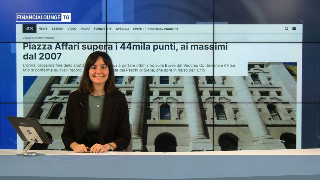 financialounge.com Prosegue il rally sulle Borse, Milano sopra i 44mila punti. SoftBank esce da Nvidia, accordo State Street-Intesa - Edizione dell'11 novembre