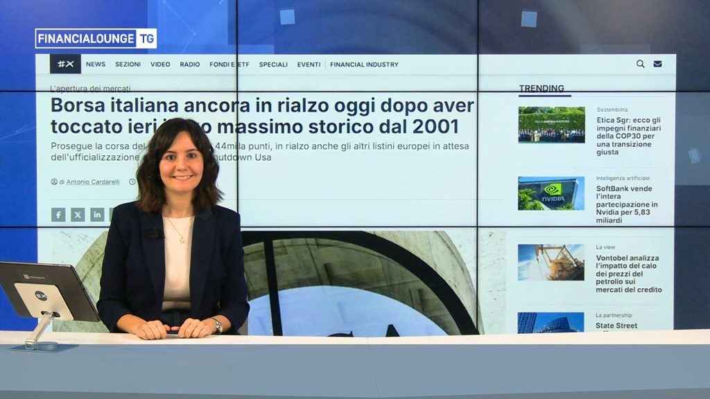 financialounge.com Piazza Affari sui massimi dal 2001, scivola A2A dopo i conti, i Ceo di Wall Street a cena da Trump - Edizione del 12 novembre