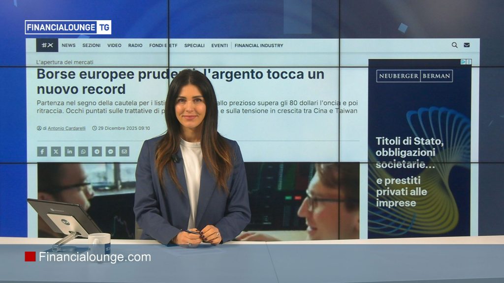 financialounge.com Borse caute, Piazza Affari +30% e Manovra 2026 - Edizione del 29 dicembre