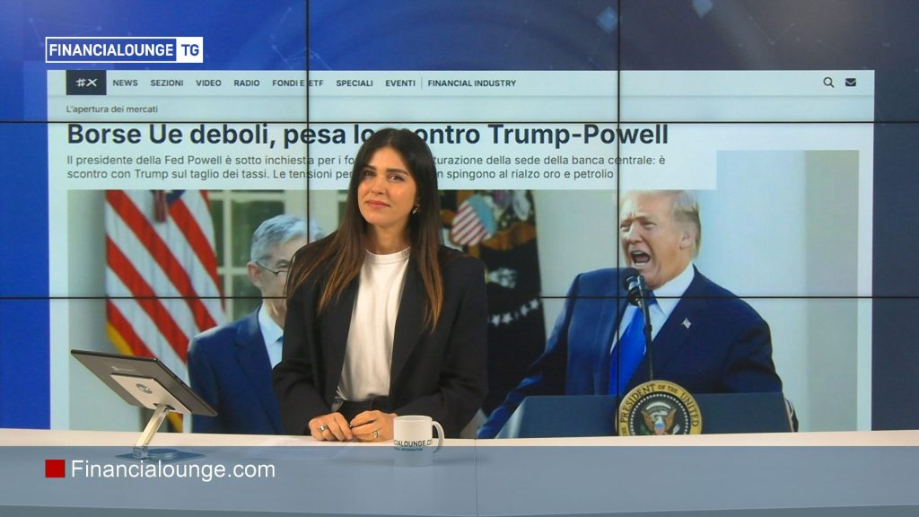 financialounge.com Mercati deboli tra crisi geopolitiche e scontro Trump-Fed - Edizione 12 gennaio